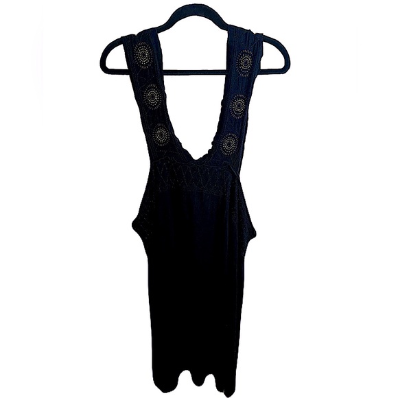 BCBGMaxAzria Revolve Beaded Embroidered Relaxed Jumper Dress Women's Medium  - threedaughtersproperties.com